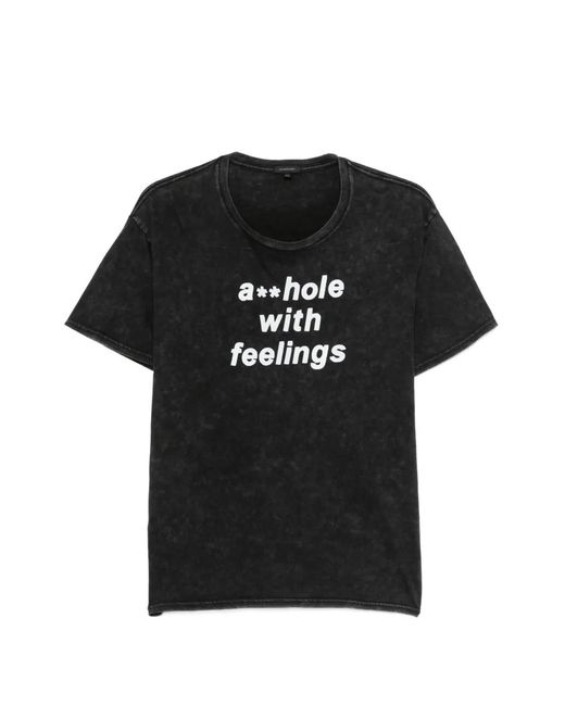 R13 Black Crew-Neck T-Shirt for men