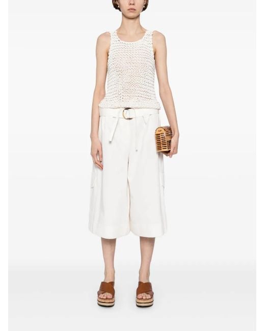 ショートパンツ ZIMMERMANN The Illuminate Bermuda Short White Zimmermann The Illuminate Bermuda Short Bermuda And Short