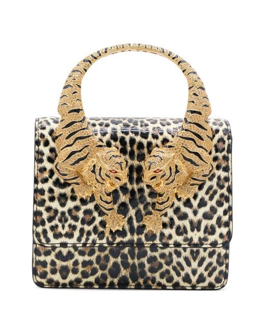 Roberto Cavalli White Roar Tote Bag