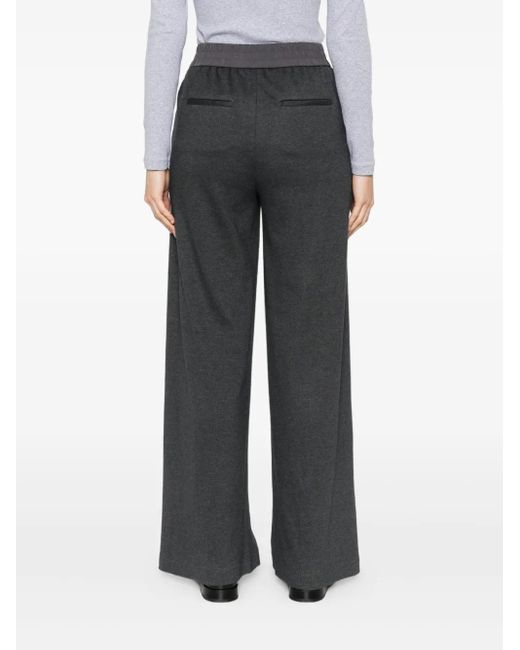 Peserico Trainingsbroek Met Elastische Tailleband in het Gray