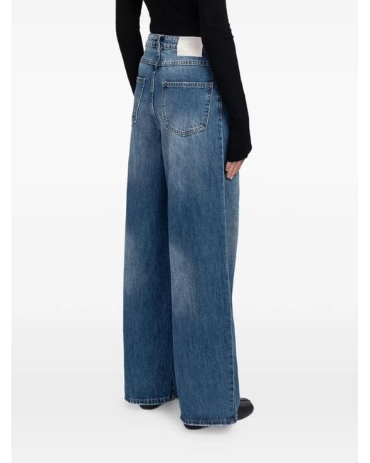 Minimum Blue Aiyas Wide-Leg Jeans