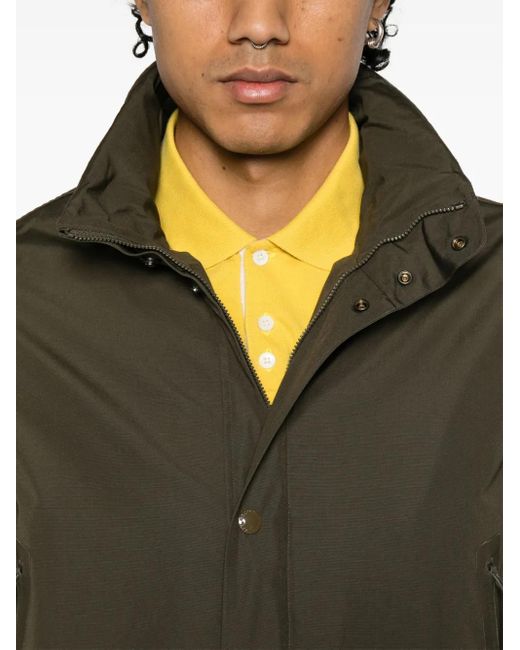 C P Company Green Logo-Patch Jacket for men