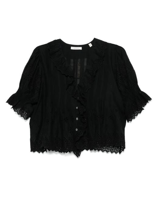 Doen Black Henri Blouse