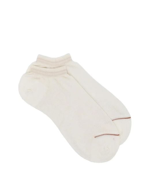 Zegna White Freshness Socks for men