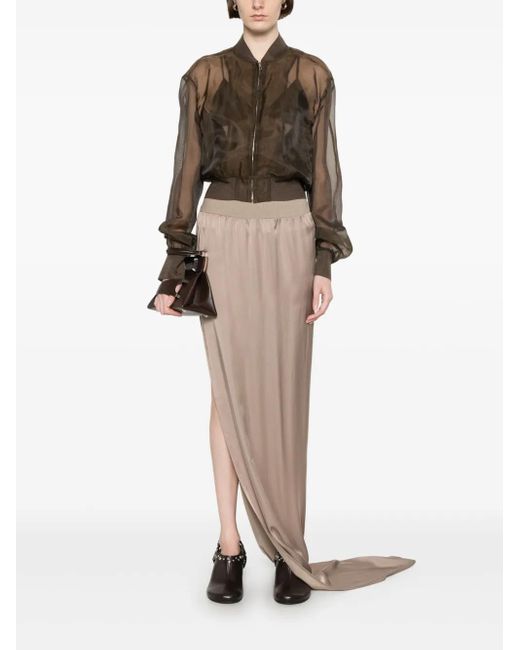 スカート Rick Owens Soft Cotton Long Skirt With Back Split Rick Owens Soft Cotton Long Skirt With Back Split | THE LIST