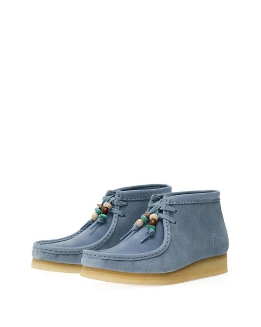 Clarks Blue Wallabee Ankle Boots
