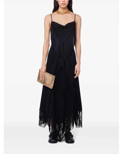 Rabanne Black Crepe Maxi Dress