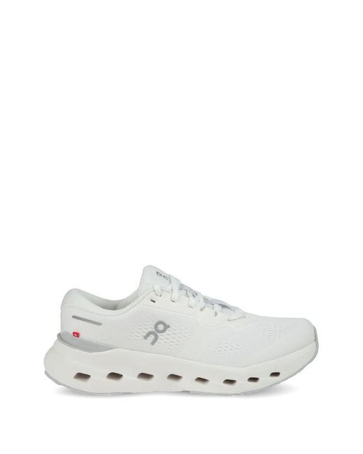 On Shoes White Cloudrunner 3 Mesh Sneakers for men