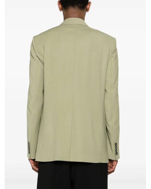 AMI Green Single-Breasted Blazer for men