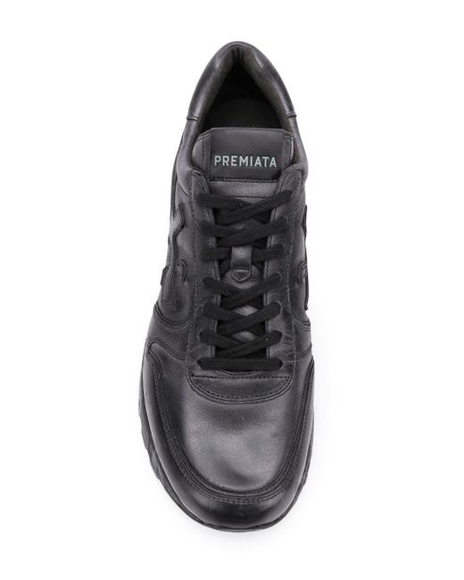 Premiata Leather Mick Sneakers in Black for Men - Lyst