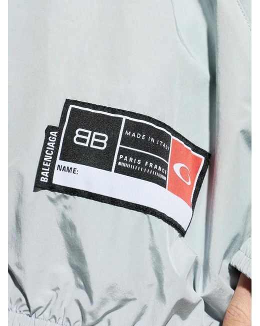 Balenciaga Blue Logo Jacket for men