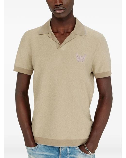 DIESEL Natural Embroidered Detail T-Shirt for men