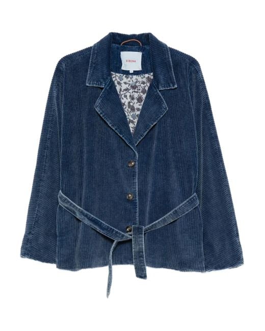Xirena Blue Colt Corduroy Belted Jacket