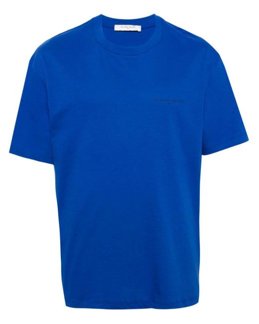 Ih Nom Uh Nit Blue Logo-print Cotton T-shirt for men