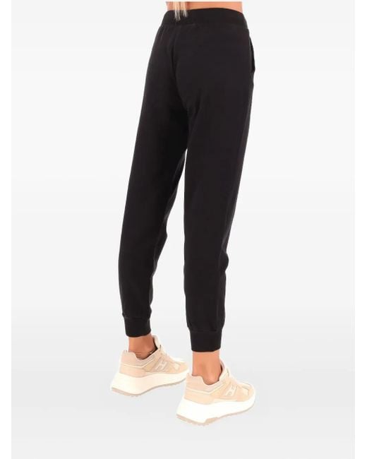 Deha Black Drawstring-Waist Track Pants