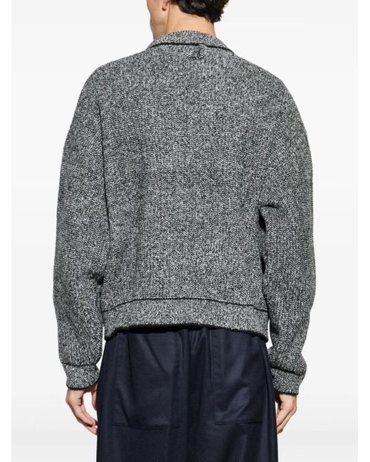 Jacquemus Gray 'Curvo' Sweater for men