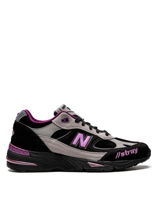 New Balance Black X Stray Rats 991 Low-Top Sneakers
