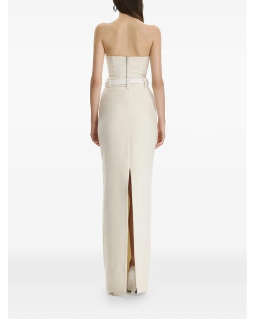 Vestiaire d'un Oiseau Libre White Top Mit Schnürung