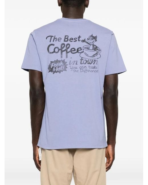 Bowery Supply Co. Blue Graphic-Print T-Shirt for men