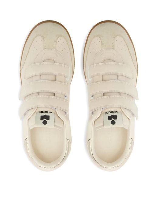 Isabel Marant White Beth Leather Sneakers