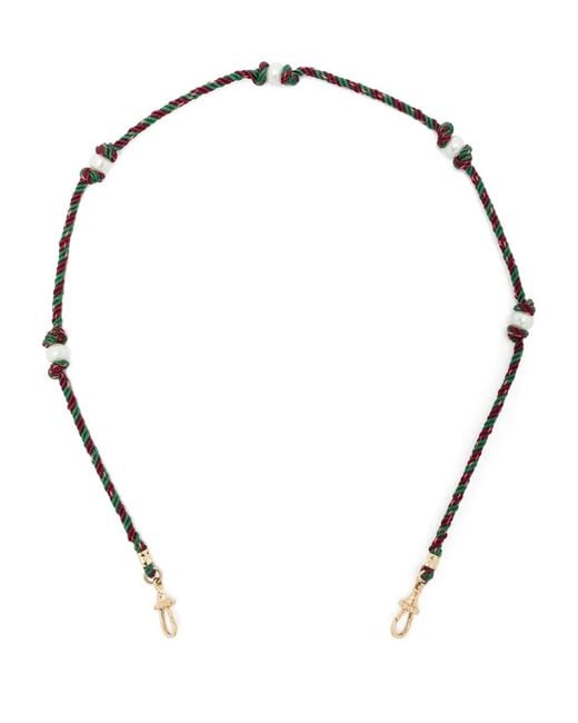 Marie Lichtenberg Metallic 14Kt Mauli Silky Braided Necklace