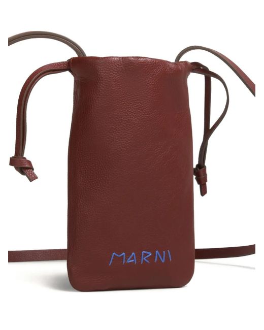 Marni Portemonnaie Mit Kordelzug in Brown für Herren