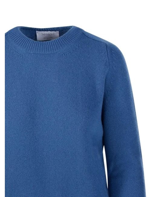 Daniele Fiesoli Blue Long-Sleeve Crew-Neck Sweater