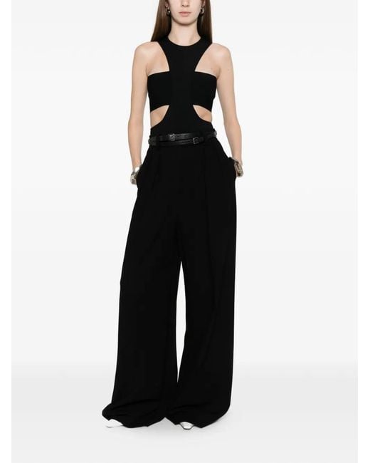 McQueen Black Cutout Top