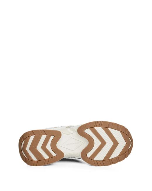 Alexander Smith White Victoria Chunky-Sole Panelled Sneakers