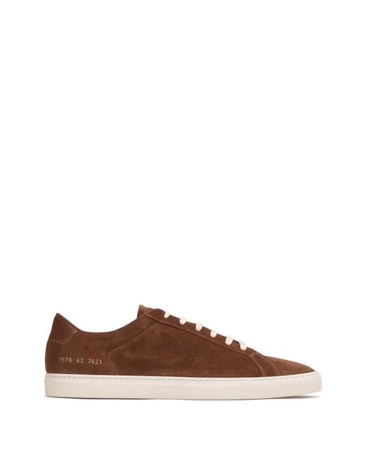 Common Projects Brown Achilles Suede Sneakers for men