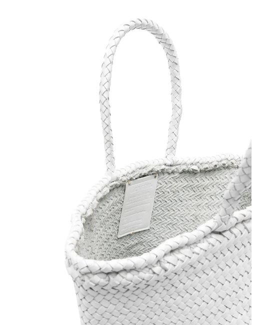 Dragon Diffusion White Small Grace Basket Tote Bag