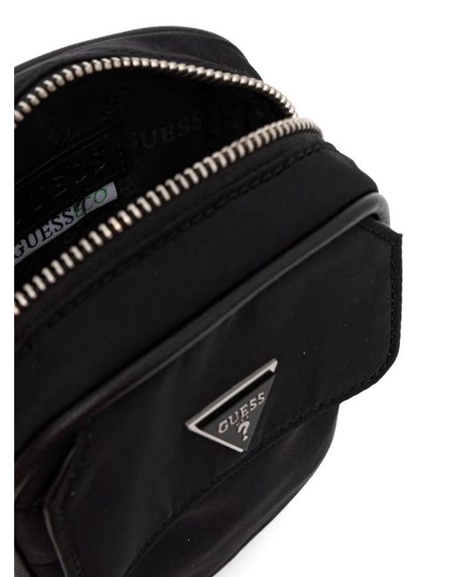 Guess Black Mini Milano Crossbody Bag for men