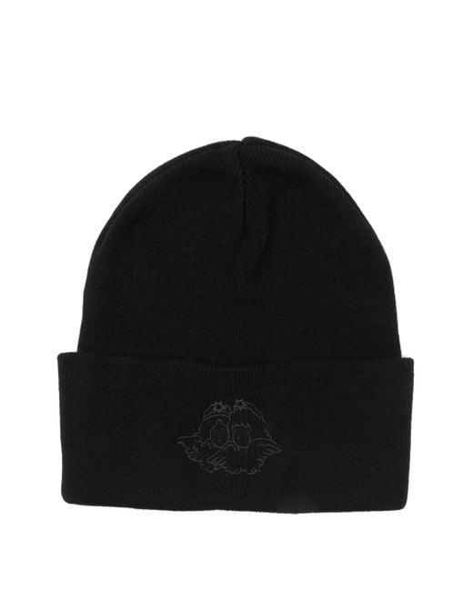 Berretto Con Ricamo di Fiorucci in Black