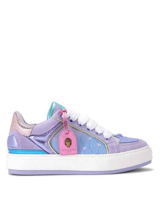 Kurt Geiger White Southbank Tag Panelled Sneakers