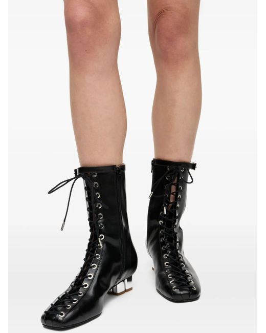 Ganni Black Leather Boots