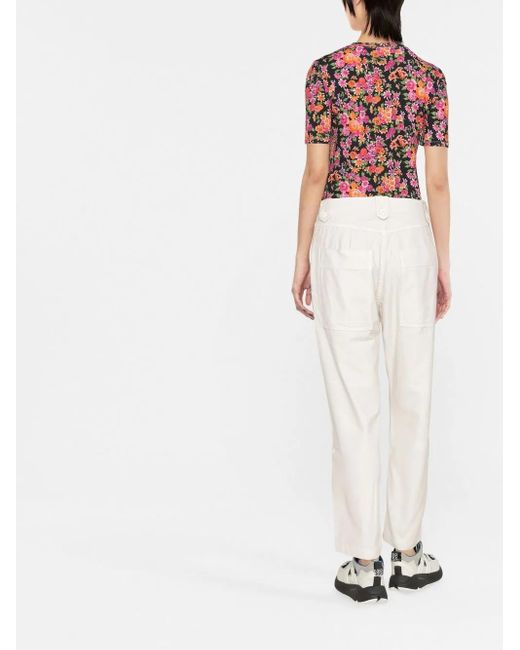 Citizens of Humanity White Louise Cotton Trousers