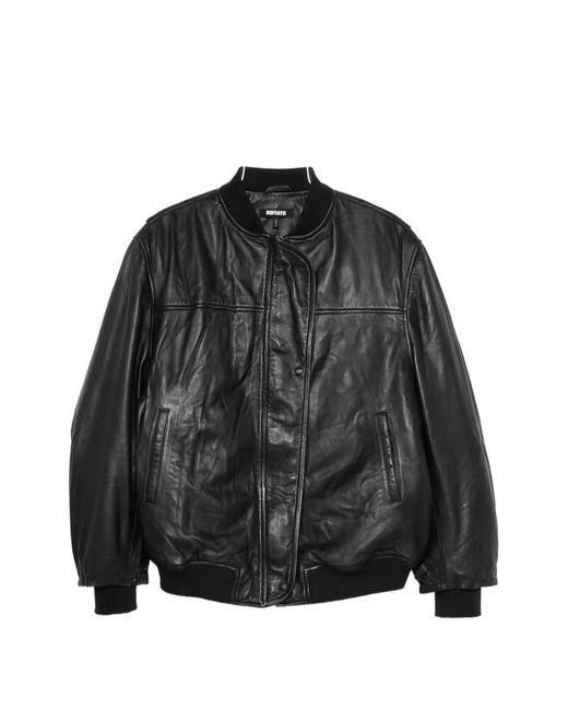 ROTATE BIRGER CHRISTENSEN Black Zip-Up Jacket