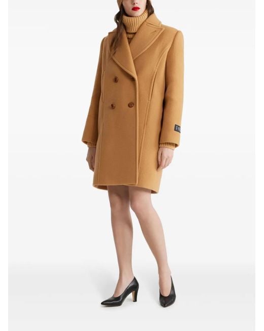 Patou Brown Double-Breasted Coat