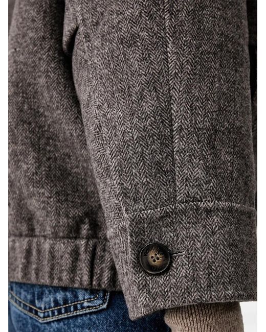 ViCOLO Black Long-Sleeve Faux-Fur-Collar Jacket