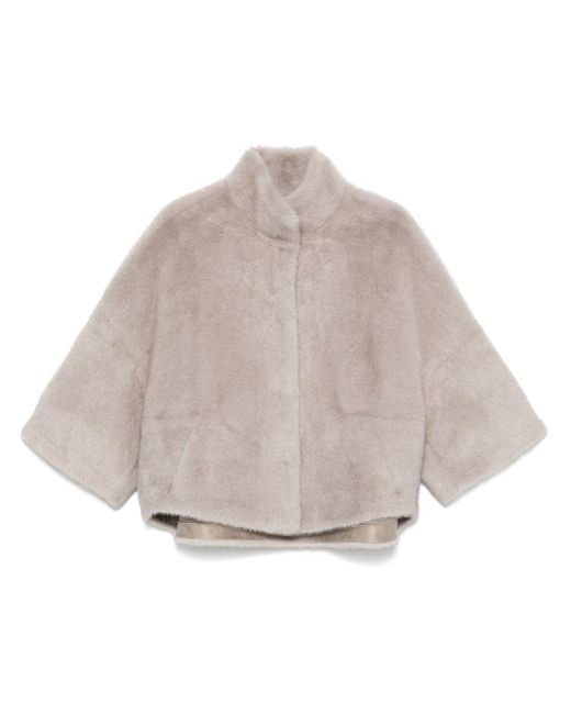 S.w.o.r.d 6.6.44 Gray Faux-Fur Jacket