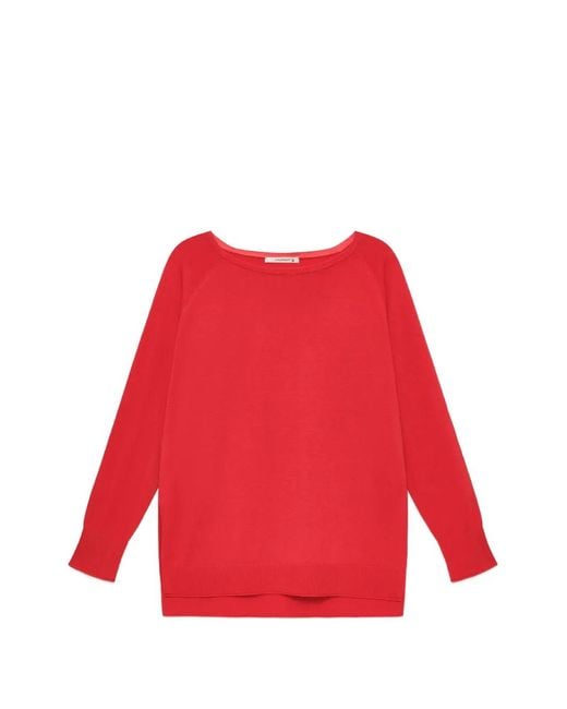 Maliparmi Red Long-Sleeve Sweater