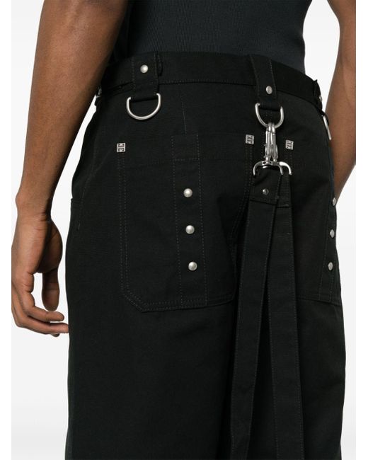 Pantalon à design superposé détachable Givenchy pour homme en coloris Black
