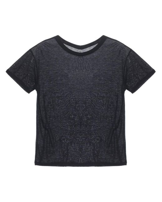 Baserange Black Loose Short-sleeve T-shirt