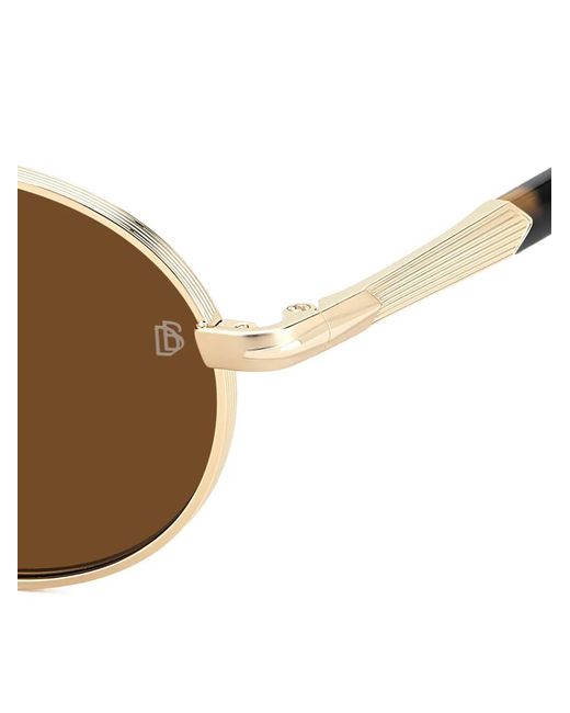 David Beckham Brown Round-Frame Sunglasses for men