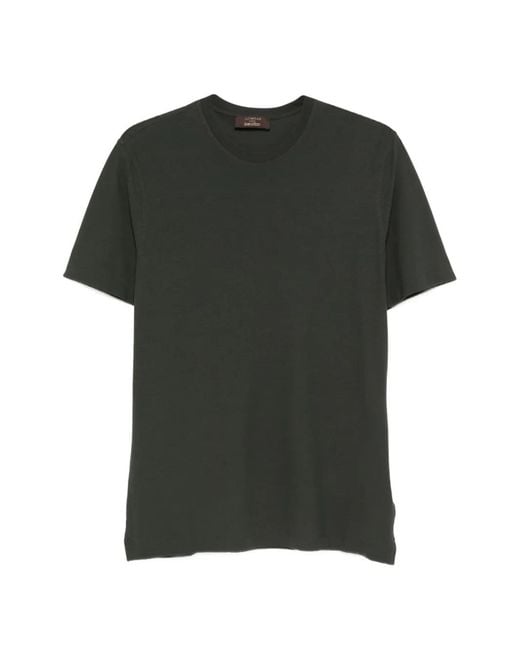Zanone Green Roubd-Neck T-Shirt for men