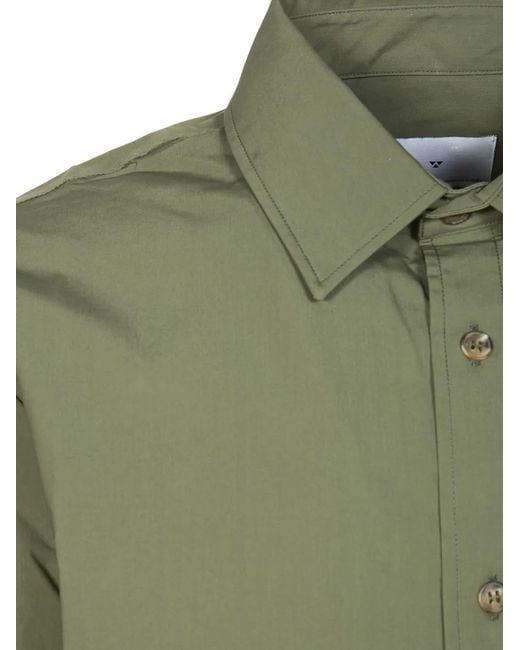 Woc Green Buttoned Pocket Shirt for men
