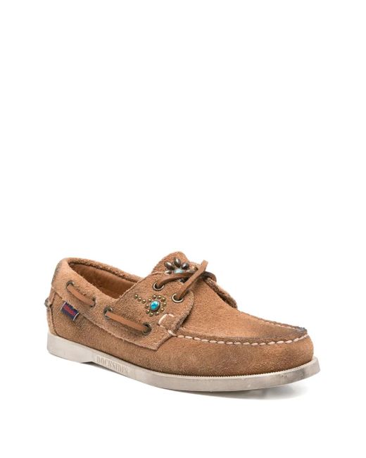 Sebago Brown Suede Loafers