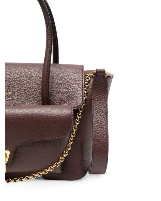 Coccinelle Brown Leather Tote Bag