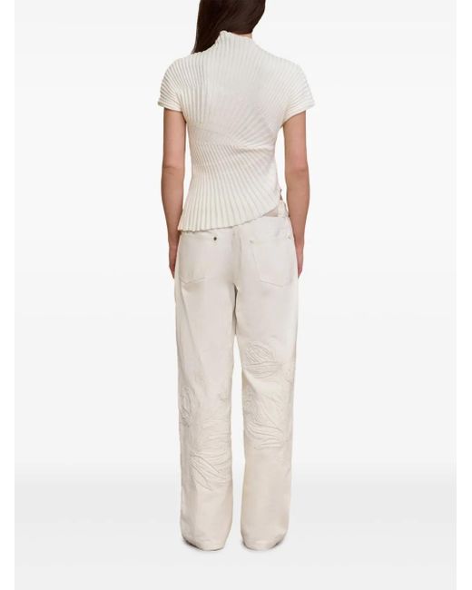 Cult Gaia Natural Annemie Knit Top