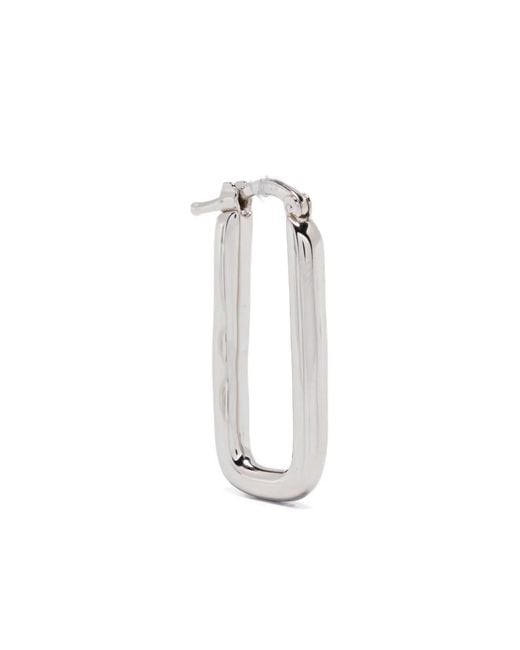 Jil Sander White Rectangle-Frame Earrings